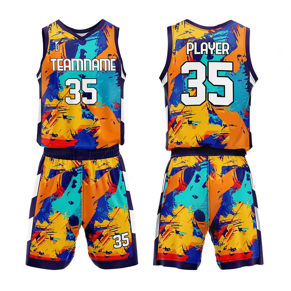 Custom Graffiti Adult Youth Basketball Jersey Set