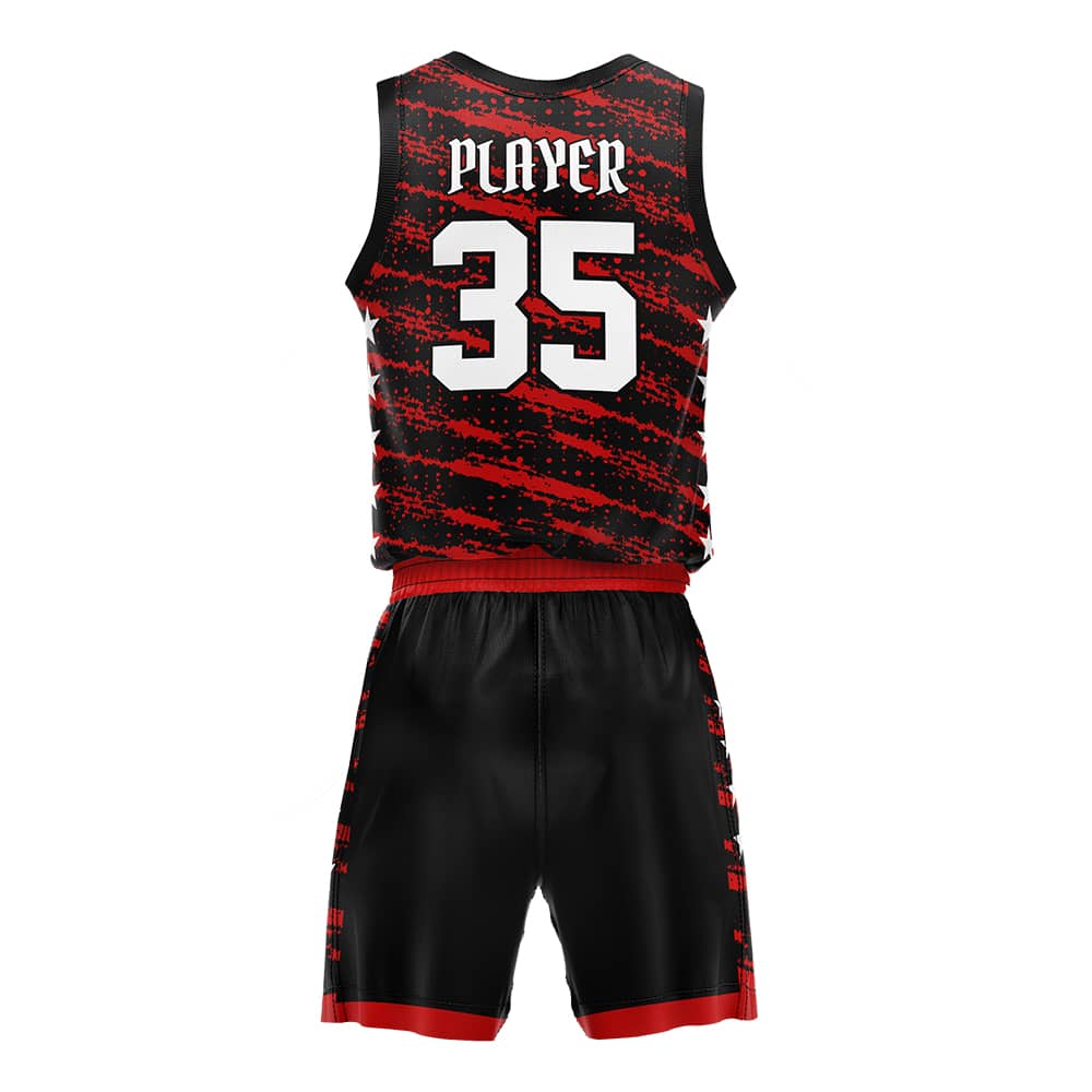 Street Stars Adult Youth Basketball Jersey Set 3D back