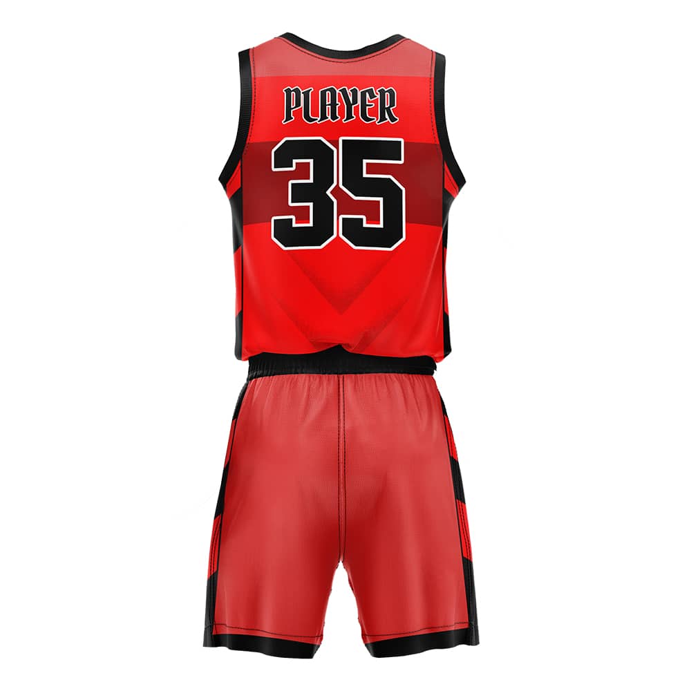Battle Adult Youth Basketball Jersey Set 3D back