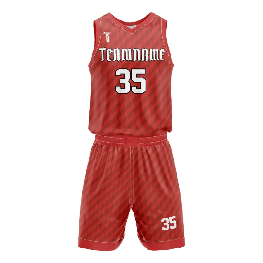 Custom Checkered Basketball Jersey Uniform