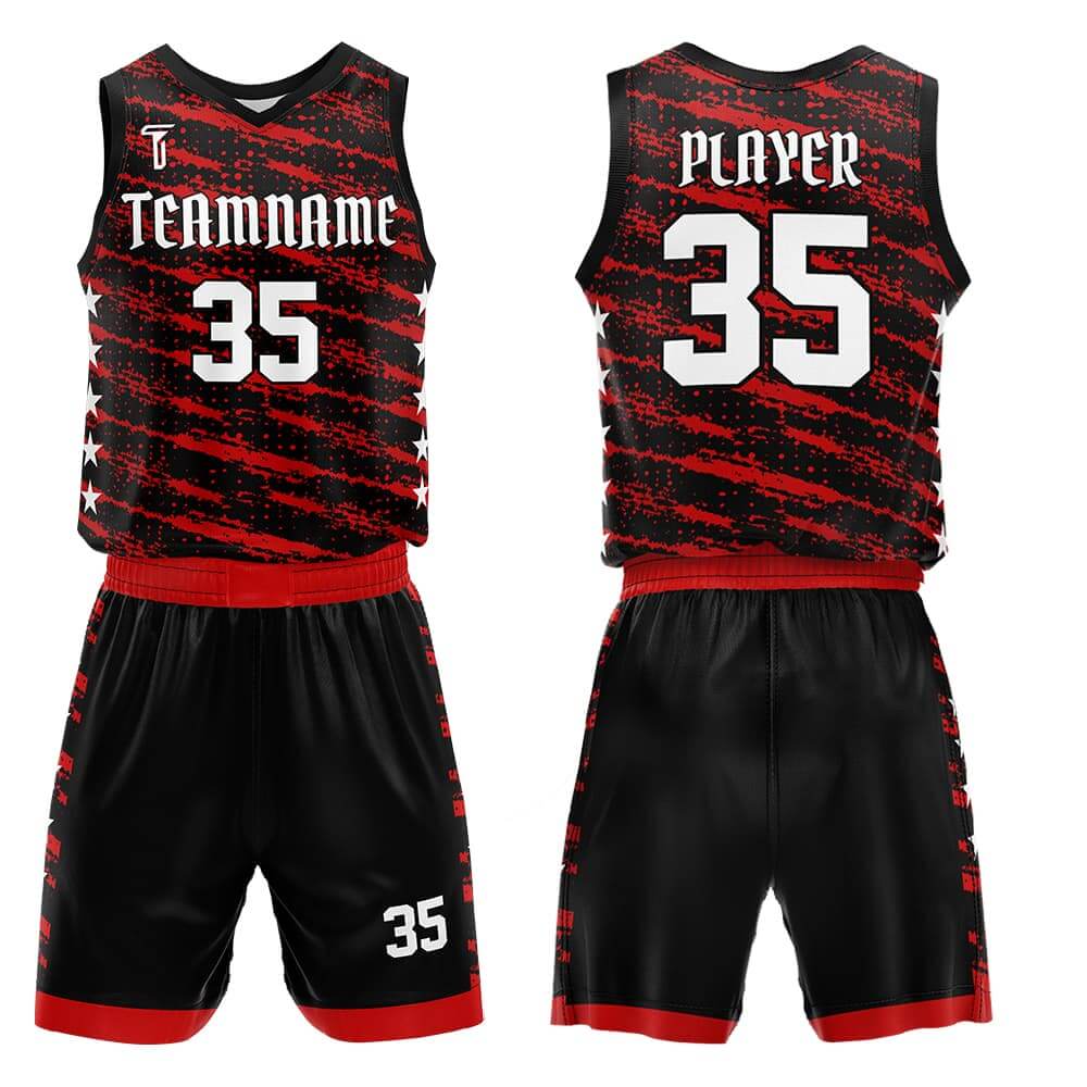 Street Stars Adult Youth Basketball Jersey Set 3D effect