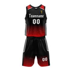 Custom Crimson Adult Youth Basketball Jersey Set