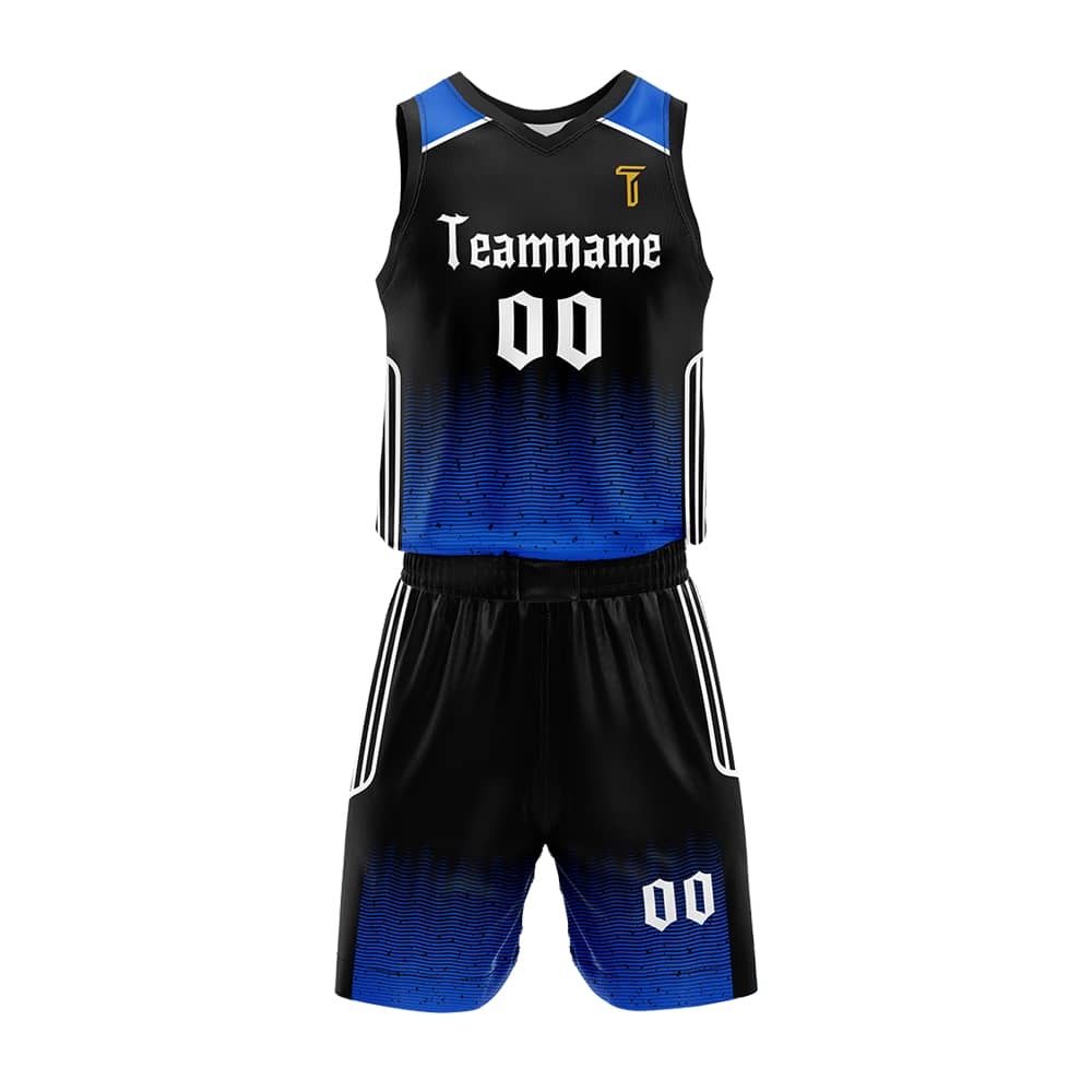 Custom Sapphire Adult Youth Basketball Jersey Set