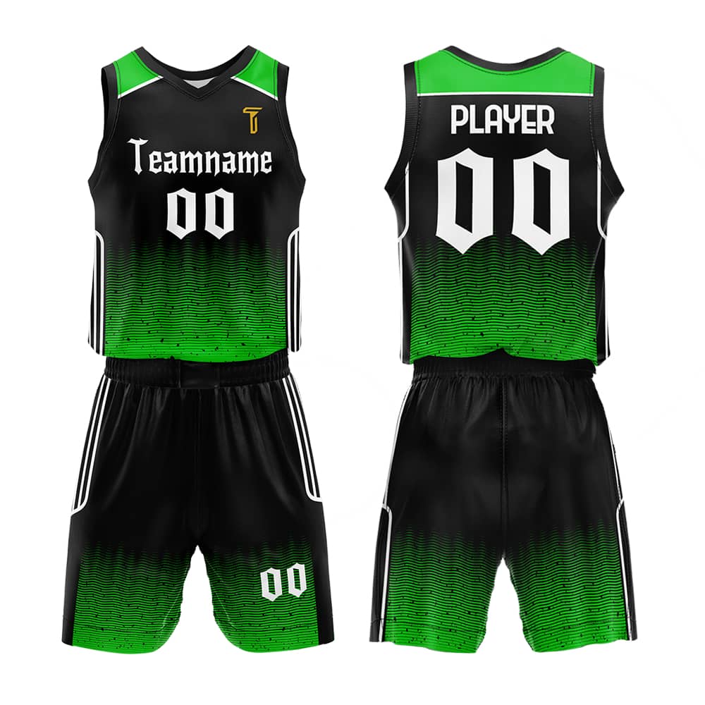 Custom Emerald Adult Youth Basketball Jersey Set