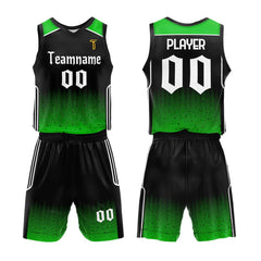 Custom Emerald Adult Youth Basketball Jersey Set