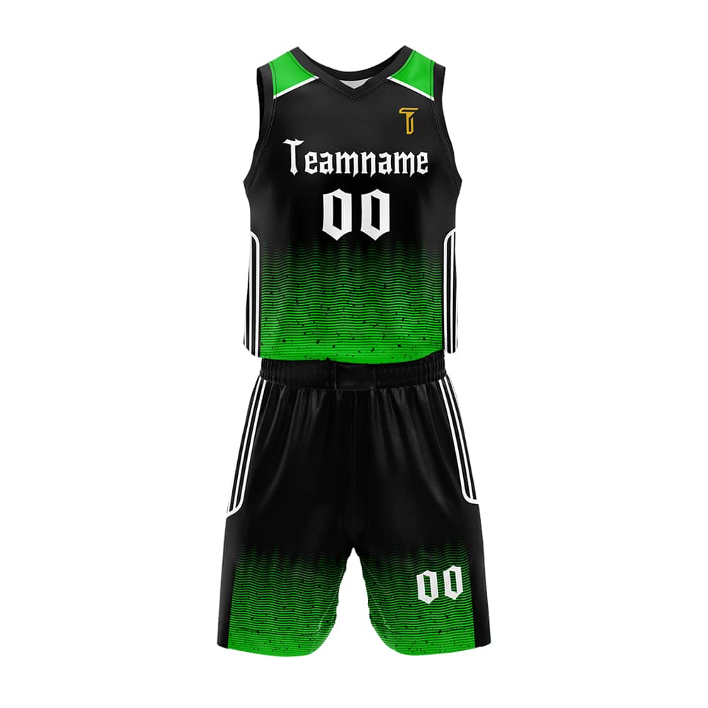 Custom Emerald Adult Youth Basketball Jersey Set