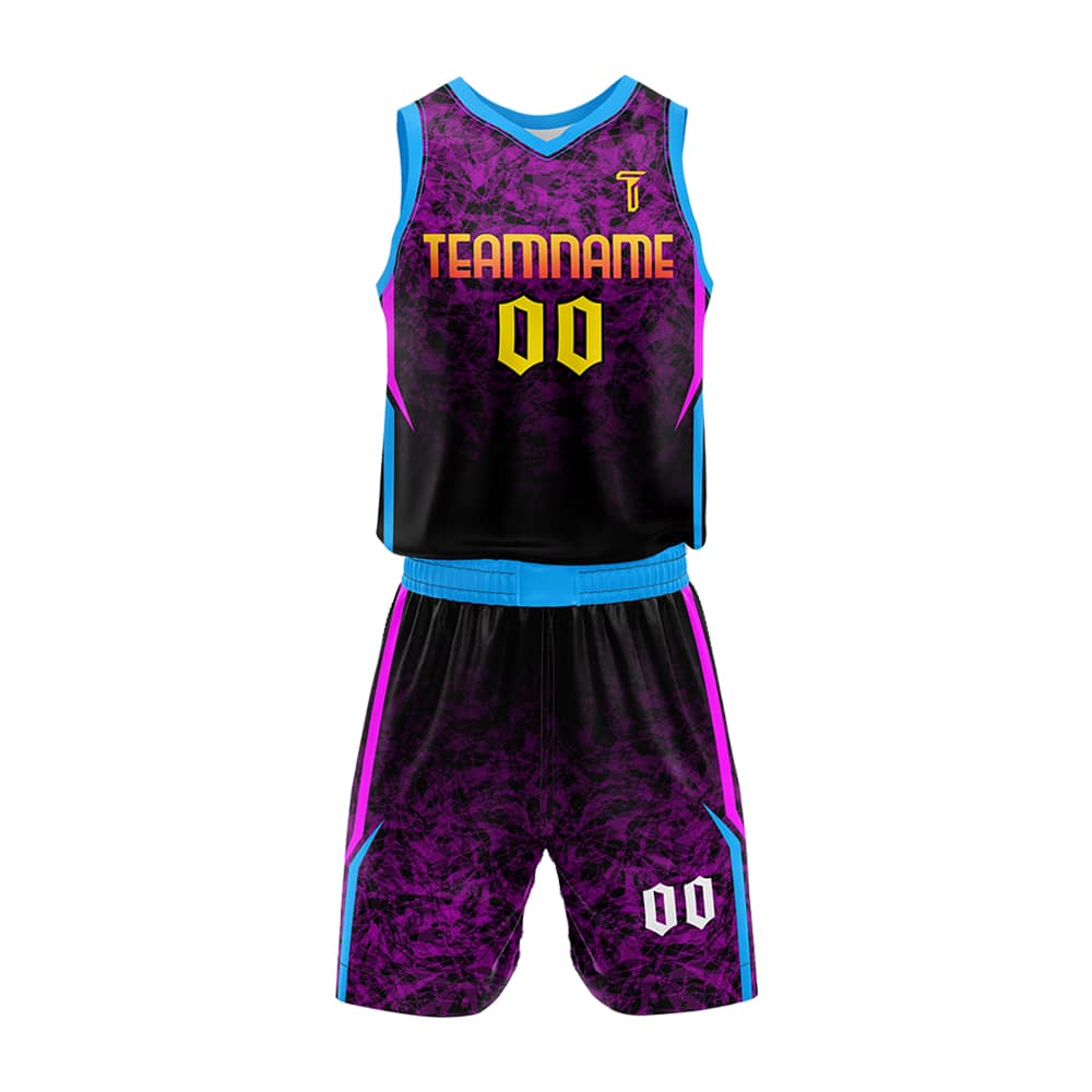 Custom Violets Adult Youth Basketball Jersey