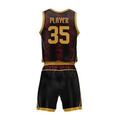 Custom Lava Adult Youth Basketball Jersey Set