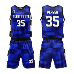 Custom Blue Photon Adult Youth Basketball Jersey Set