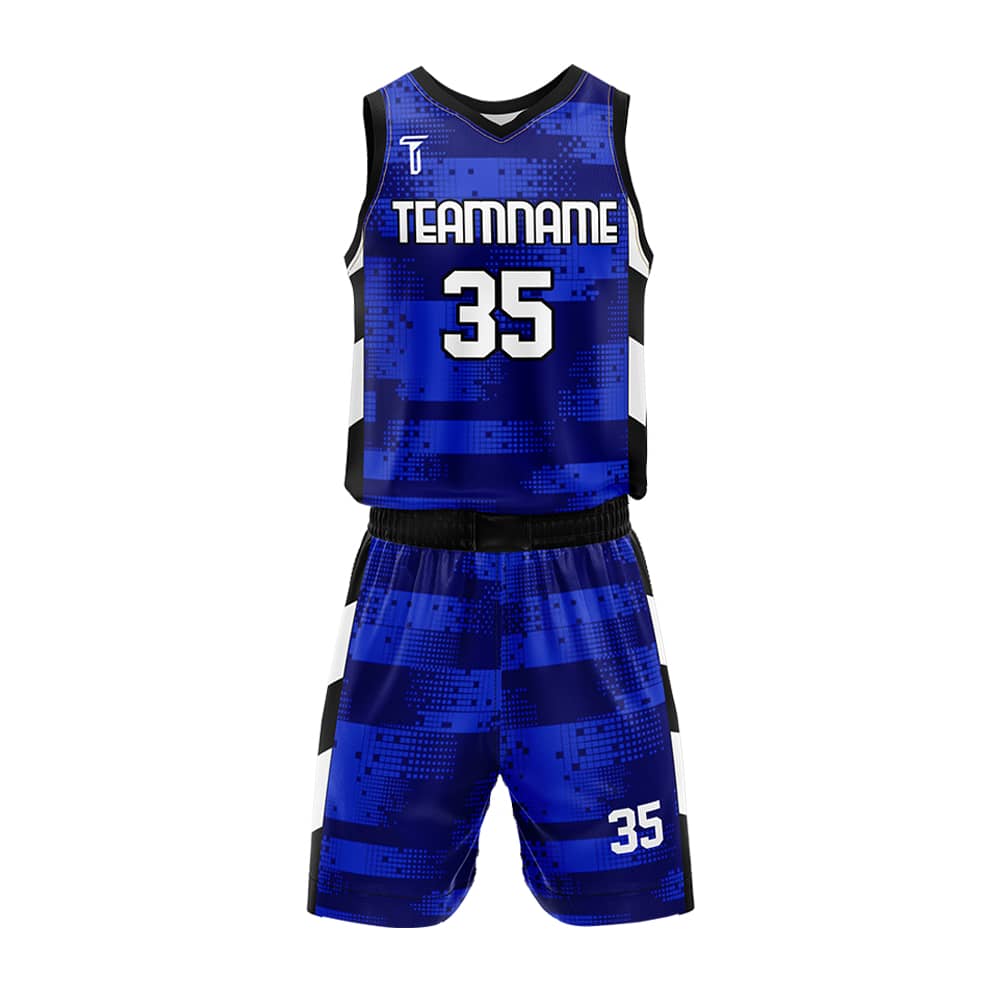 Custom Blue Photon Adult Youth Basketball Jersey Set