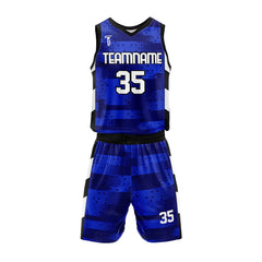 Custom Blue Photon Adult Youth Basketball Jersey Set