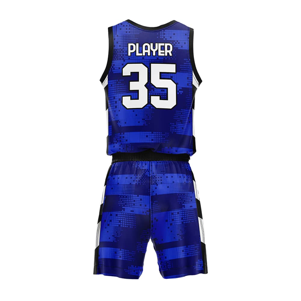 Custom Blue Photon Adult Youth Basketball Jersey Set