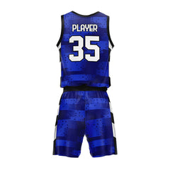 Custom Blue Photon Adult Youth Basketball Jersey Set