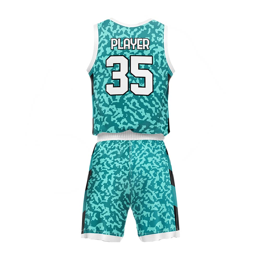 Custom Green Camo Adult Youth Basketball Jersey Set