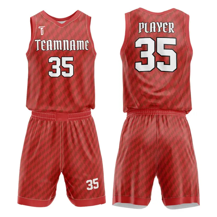 Custom Checkered Basketball Jersey Uniform