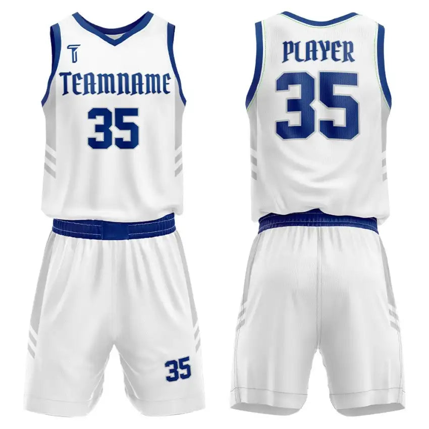 Custom Glacier Basketball Jersey Uniform Set