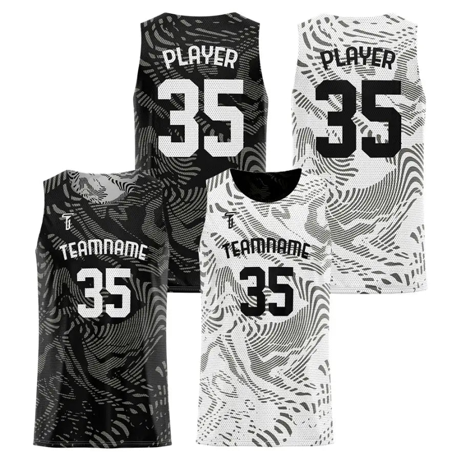 Zebra Custom Reversible Basketball Jersey