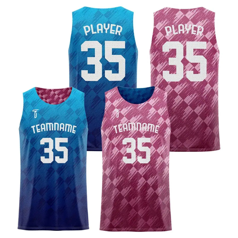 Twill Custom Reversible Basketball Jersey