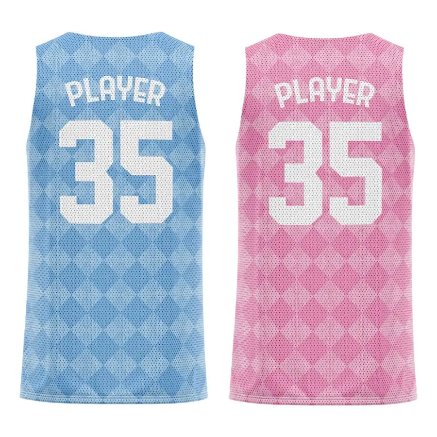 Checkerboard Custom Reversible Basketball Jersey