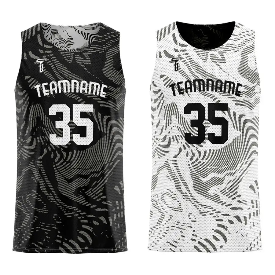 Zebra Custom Reversible Basketball Jersey
