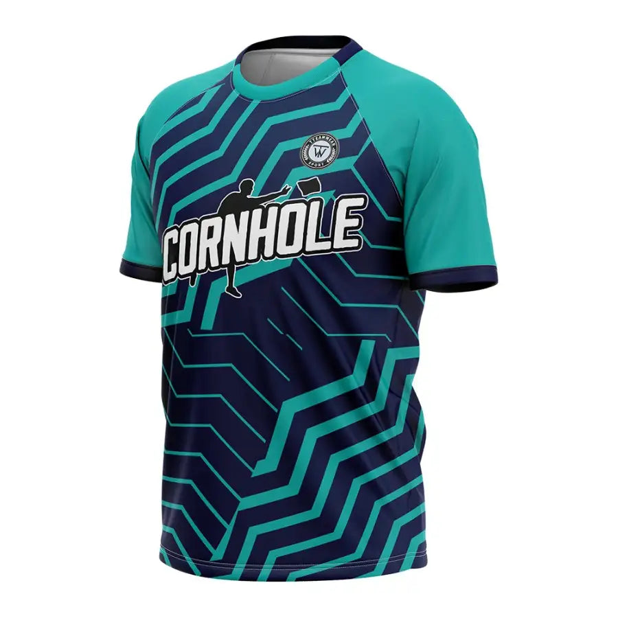 Zigzag Maze Custom Cornhole Jersey