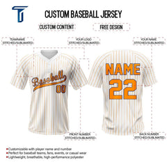 Merigold Pinstripe Custom Two-Button Baseball Jersey