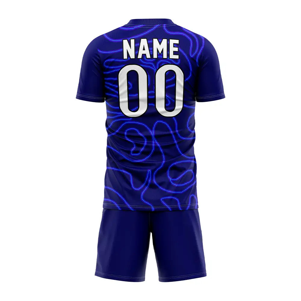 Custom Voltaic Stripes Team Soccer Jersey Uniform Set