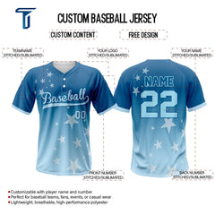Galaxy Custom Two-Button Baseball Jersey