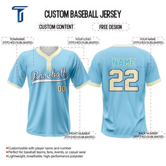 Maritime Custom Two-Button Baseball Jersey