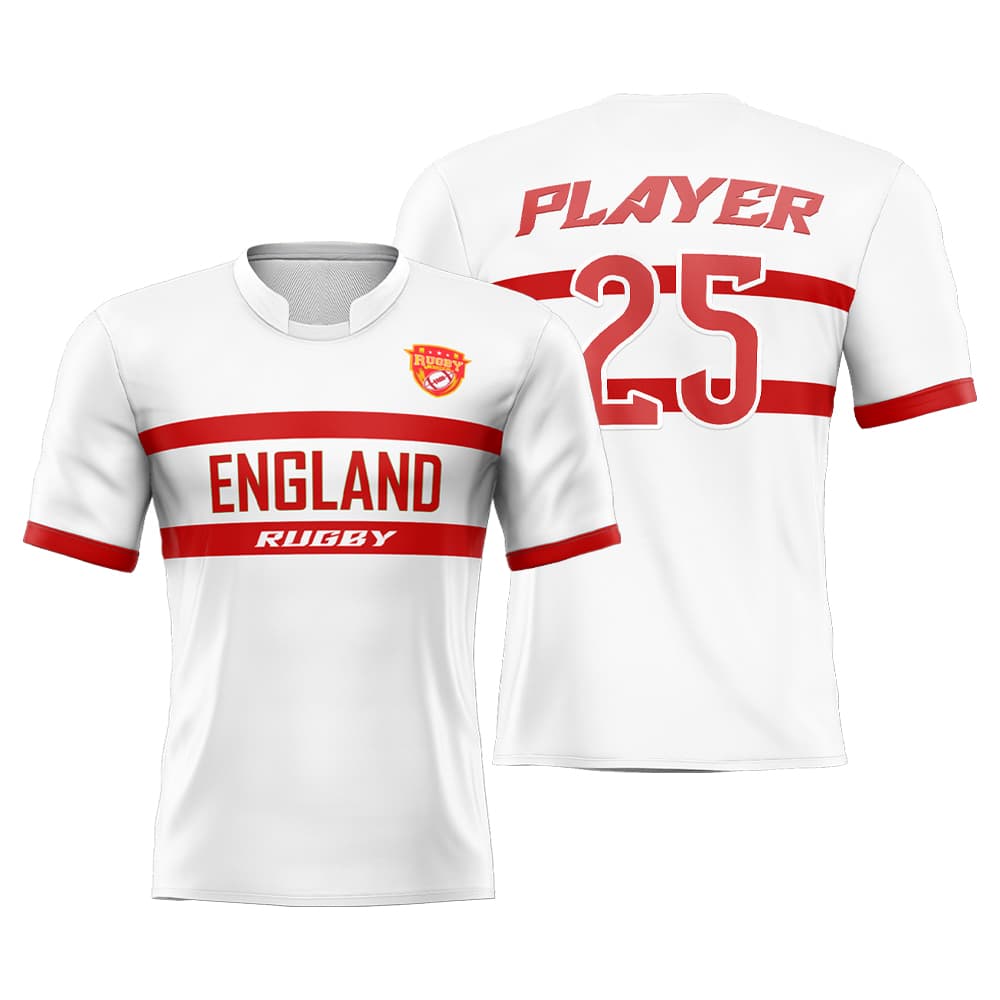 Custom England Pro Match Rugby Jersey