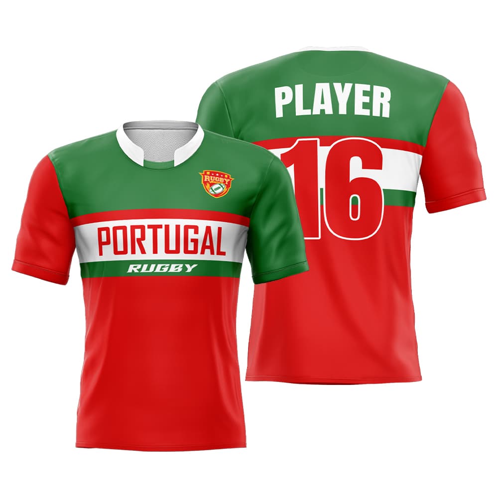 Custom Portugal Pro Match Rugby Jersey