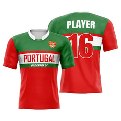 Custom Portugal Pro Match Rugby Jersey