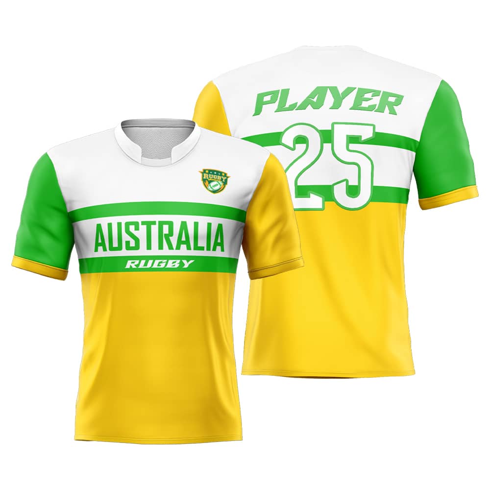 Custom Australia Pro Match Rugby Jersey