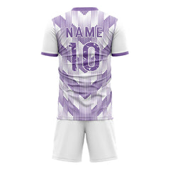 Dynamic Stripes Custom Team Adult Youth Violet Soccer Jersey