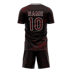 Spider Webs Custom Team Adult Youth Dark Red Soccer Jersey Set