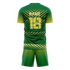 Pioneer Custom Team Adult Youth Green Soccer Jersey Set