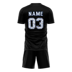 Blue Stripes Custom Team Adult Youth Soccer Jersey Set