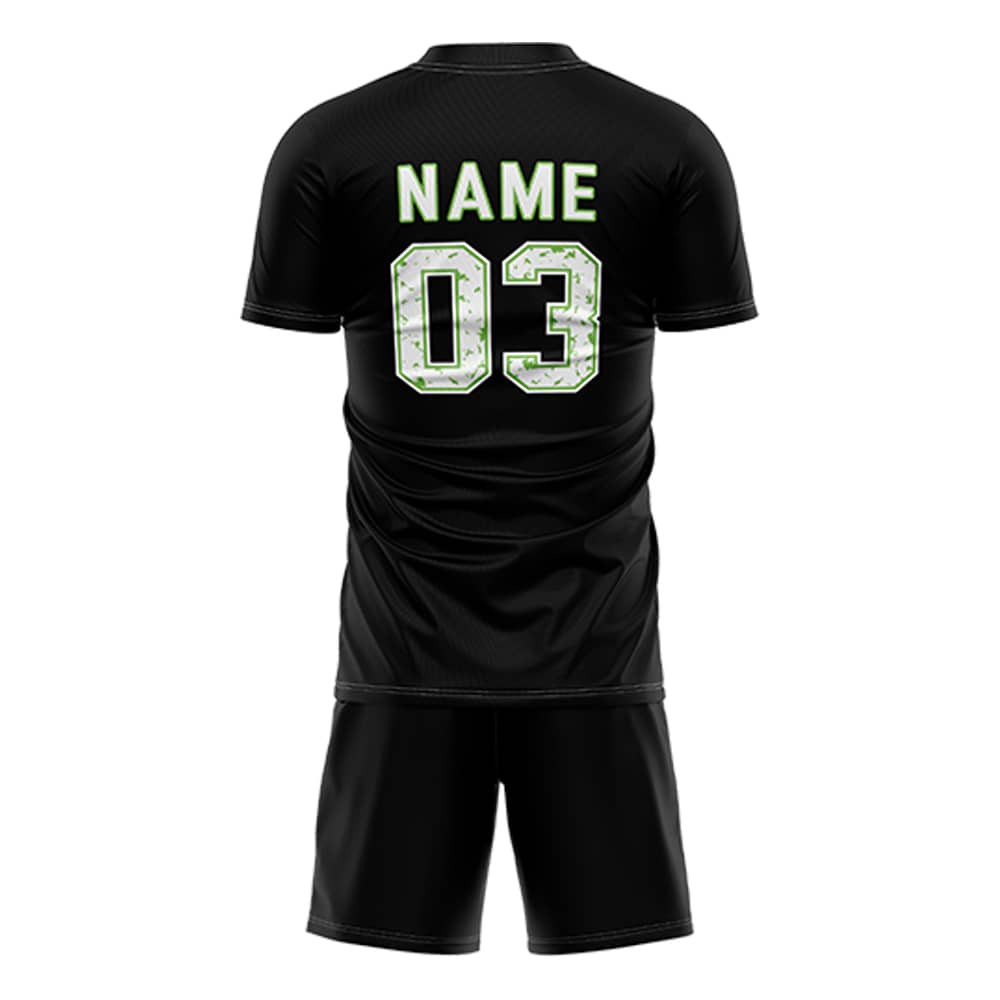 Green Stripes Custom Team Adult Youth Soccer Jersey Set