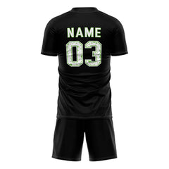 Green Stripes Custom Team Adult Youth Soccer Jersey Set