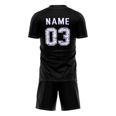 Violet Stripes Custom Team Adult Youth Soccer Jersey Set