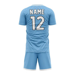 Custom Blue Diamond Team Soccer Jersey Uniform Set