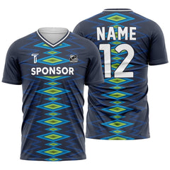 Argyle Custom Team Adult Youth Blue Soccer Jersey