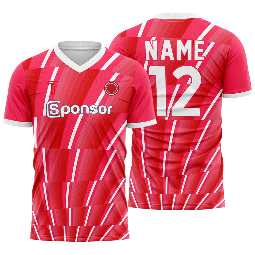 Vortex Custom Team Adult Youth Red Soccer Jersey