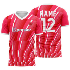 Vortex Custom Team Adult Youth Red Soccer Jersey