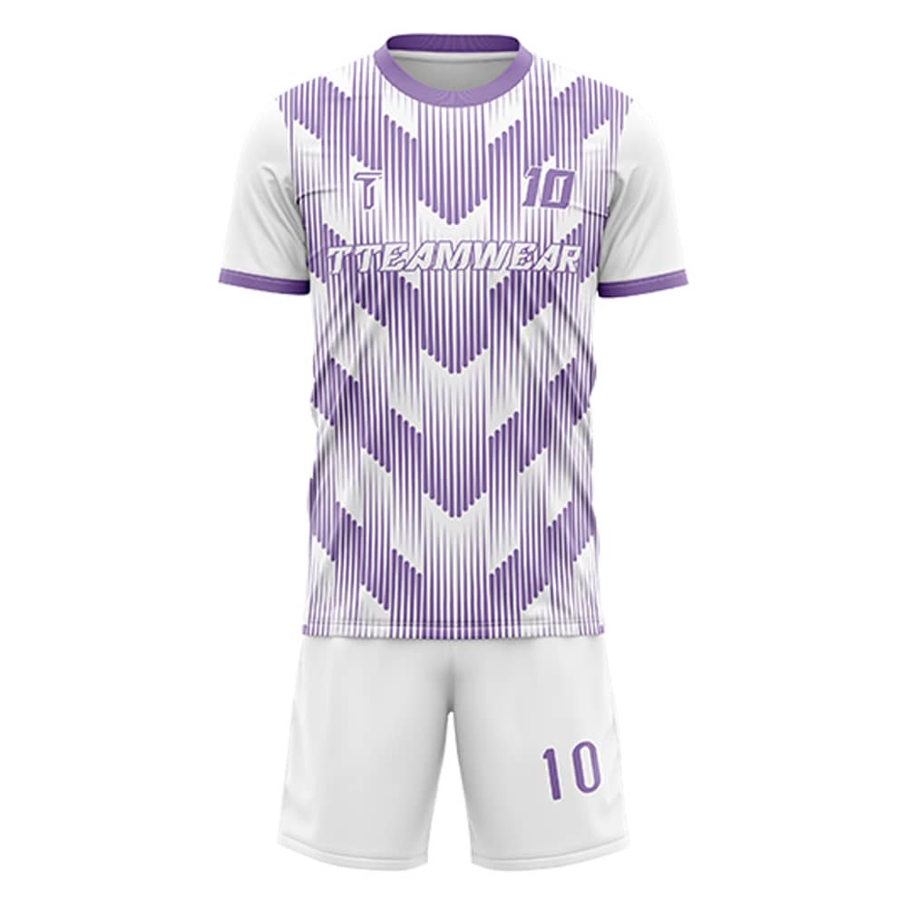 Dynamic Stripes Custom Team Adult Youth Violet Soccer Jersey