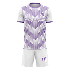 Dynamic Stripes Custom Team Adult Youth Violet Soccer Jersey