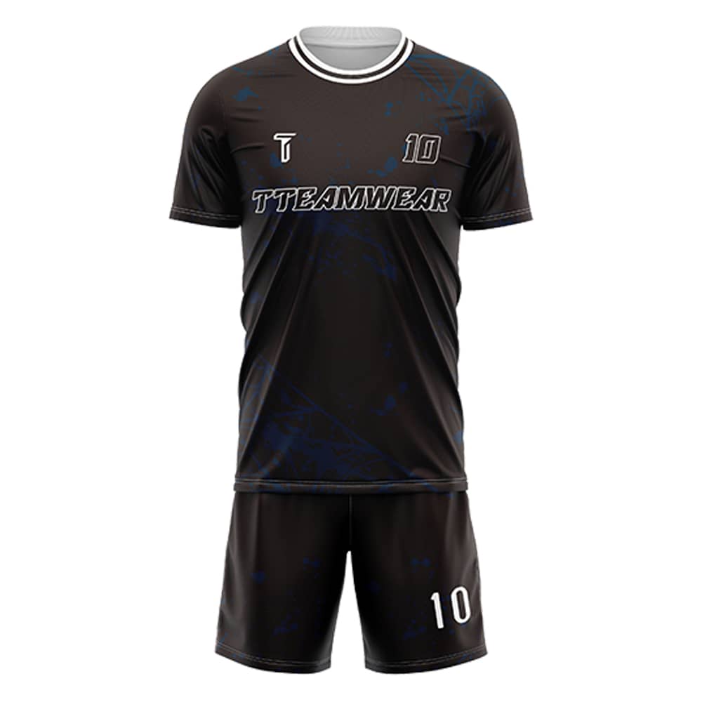 Spider Webs Custom Team Adult Youth Brown Soccer Jersey Set