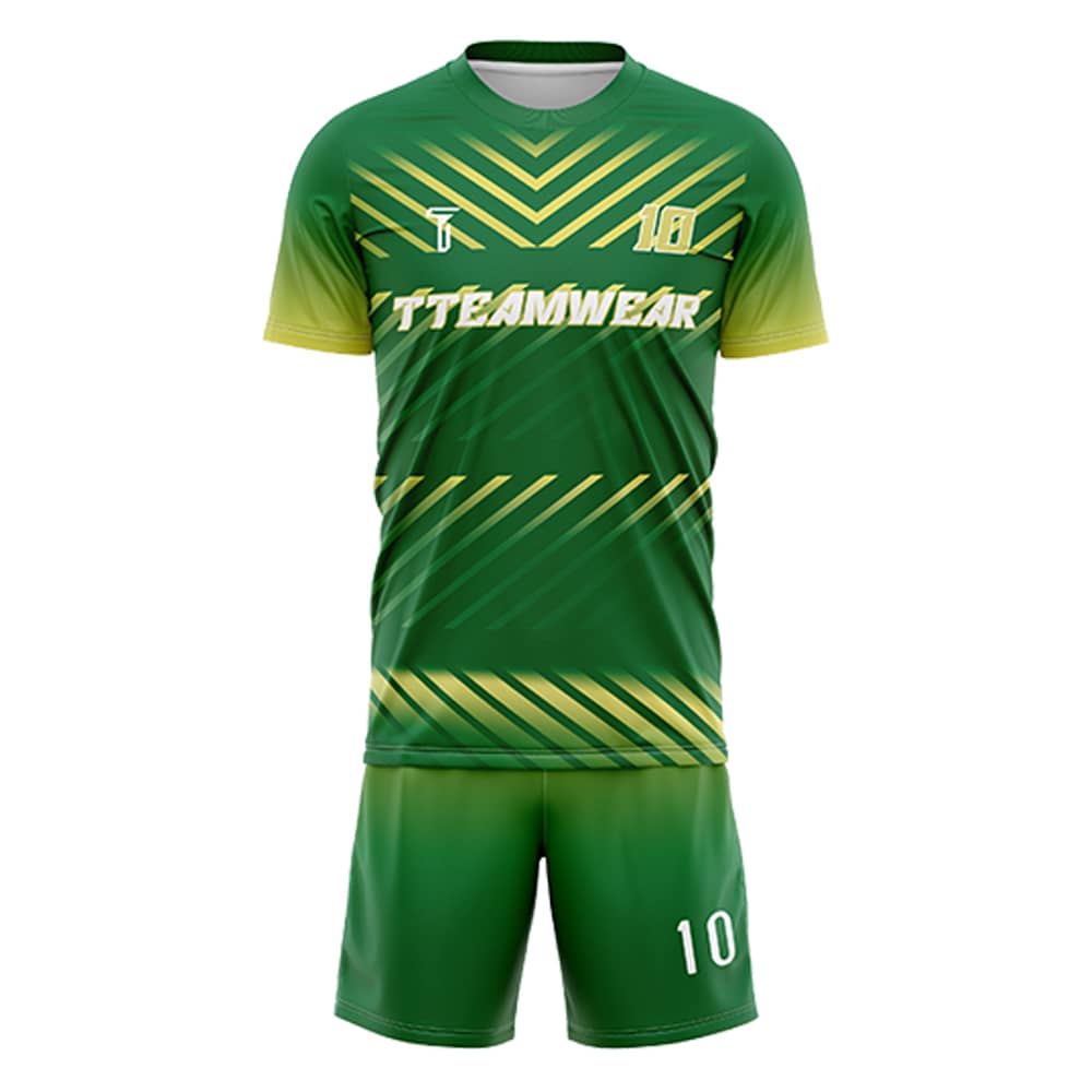 Pioneer Custom Team Adult Youth Green Soccer Jersey Set