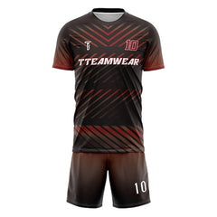 Pioneer Custom Team Adult Youth Dark Red Soccer Jersey Set
