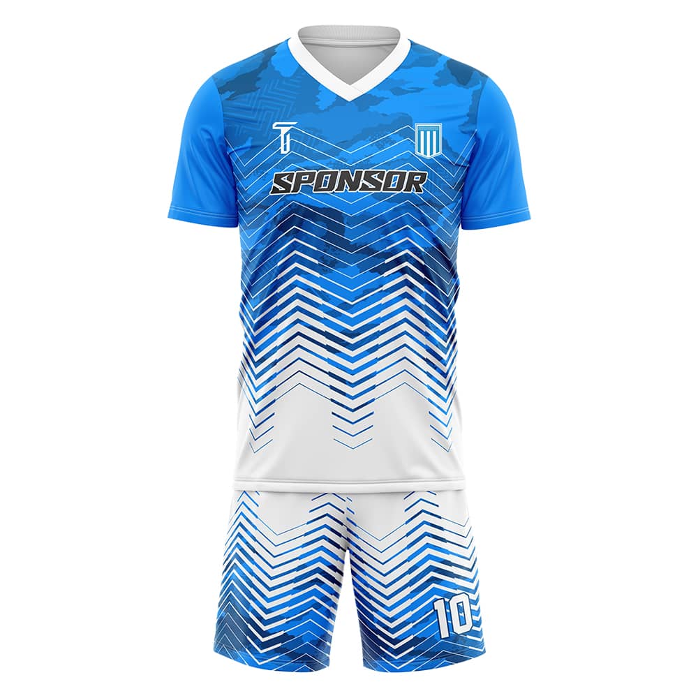 Chevron Custom Team Soccer Jersey Set